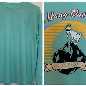 GOAT USA Aqua Green Long Sleeve Tee